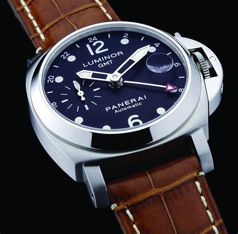 luminor gmt panerai automatic replica|panerai luminor automatic adjust time.